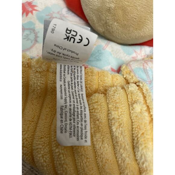 Mary Meyer Raccoon Super Hero Lovey Knotted Ribbed Security Blanket 14x14 Soft - Picture 8 of 11